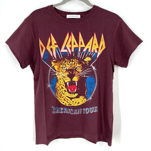 Daydreamer X Free People Def Leppard‎ American Tour Tee Huckleberry Small